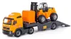 WADER Volvo Lastwagen LKW Tieflader mit Gabelstabler und Produktbild-Vorschau 1