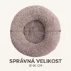 IvoQ Kulatý pelíšek pro psy Ø 60 cm – Fluffy donut pelíšek Náhled obrázku produktu 3