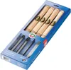 A set of woodturning chisels in their retail packaging. Anteprima dell’immagine prodotto
