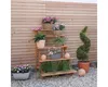 Blumentreppe groß aus Holz 100 x 78 x 109 cm honigfarben Produktbild-Vorschau 2