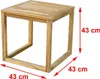 2er Garten Beistelltisch aus Akazienholz – Braun Produktbild-Vorschau 6