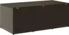 A brown poly rattan garden box with a lid. Náhľad obrázku produktu