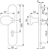 Hoppe Atlanta Aluminium Fenstergriff abschließbar F1 Natur Produktbild-Vorschau 5