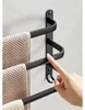 Handdoekenrek - Wandmontage - 80 cm - Mat zwart Productafbeelding-voorbeeld 5