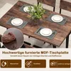 COSTWAY 5 TLG. Essgruppe, Esstisch mit 4 Stühlen, Produktbild-Vorschau 2