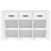 vidaXL Kredens biały 100x30x59,5 cm Materiał drewnopochodny Podgląd zdjęcia produktu 4