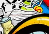 Akustikbild Graffiti 200x100 cm Bilder Akustikschaum Produktbild-Vorschau 2