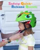Casque de vélo pour enfants Cartoon 3D Design Vert Taille Voir les images du produit 3