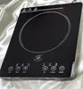 A black induction cooktop is shown on a white and light gray satin fabric background. Produktbild-Vorschau