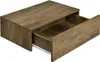 A wooden shelf with an open drawer, shown from a slightly elevated angle against a white background. Náhled obrázku produktu