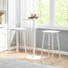 COSTWAY Stół barowy Ø 60 cm, 2 w 1: stół barowy i stół Podgląd zdjęcia produktu 8