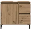 vidaXL Waschbeckenunterschrank Artisan-Eiche 65x33x60 cm Produktbild-Vorschau 4