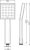 Mexen R-45 soffione doccia a 1 funzione, oro - 79545-50 Anteprima dell’immagine prodotto 2