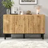 Merax dressoir met 3 deuren met push-open sluiting en een Productafbeelding-voorbeeld 3