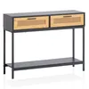 A console table with two drawers and a lower shelf, presented against a white background. Podgląd zdjęcia produktu