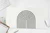 MuchoWow® Mauspad Mousepad Regenbogen - Schwarz - Weiß Produktbild-Vorschau 5