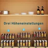 Ausziehbares Gewürzregal für Küchenschränke - 2 Etagen Produktbild-Vorschau 4