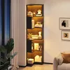 Libreria angolare Fliek con striscia LED, 63,5x45x175 cm, Anteprima dell’immagine prodotto 3