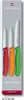 A package containing three Victorinox Swiss Classic knives with colored handles. Produktbild-Vorschau