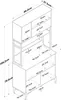 Skye Decor, JE193 - 3799, Mehrzweckschrank, Nussbaum, 100% Produktbild-Vorschau 9