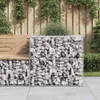 vidaXL Cestino per gabbioni argento 70x70x65 cm Ferro Anteprima dell’immagine prodotto 2