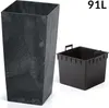 Pot de fleurs style Béton Anthracite 91 Litres Bac à fleur Voir les images du produit 2