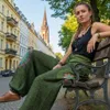 Weite Pluderhose mit Breitem Bund, Mandalastickerei - Produktbild-Vorschau 6