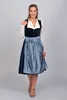 Edelnice Midi Dirndl Luna Samt Blau 32 Produktbild-Vorschau 9