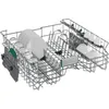 A dishwasher rack filled with clean dishes, glasses, and cutlery. Produktbild-Vorschau