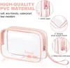 Aucuu Kulturtasche Transparent 2 Stück Produktbild-Vorschau 3