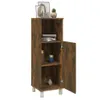 vidaXL Mobile da bagno in rovere fumé 30x30x95 cm Materiale Anteprima dell’immagine prodotto 5
