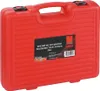 A red plastic tool case with a label on the front. Náhled obrázku produktu