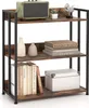 A three-tier bookshelf with various decorative items and books. Produktbild-Vorschau