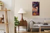 Wohnzimmer-Bild Leinwand Uhr Quarz 30x60 Herbstliche Wald Produktbild-Vorschau 3