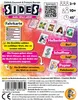 The image shows the back of a board game box, with game rules, components, and branding. Produktbild-Vorschau