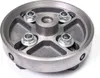 A close-up, studio shot of a metal chuck component with visible bolts and nuts, set against a plain white background. Produktbild-Vorschau