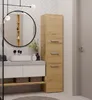 Schmaler Schrank für das Badezimmer MARGO – Eiche Artisan Produktbild-Vorschau 3