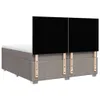 Möbel Boxspringbett mit Matratze Taupe 200x200 cm Stoff - Produktbild-Vorschau 8