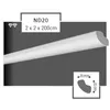 40 metrů stropních lišt XPS 20x20 mm polystyrenové lišty Náhled obrázku produktu 3