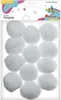 Pompons blancs 50mm 12pcs Titanum Voir les images du produit 1