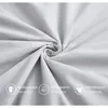 Bettwäsche-Set Baumwolle Hellgrau 220x240cm 3-teilig mit Produktbild-Vorschau 3