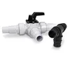 A white bypass set with a black handle and a black T-connector. Produktbild-Vorschau
