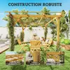 Outsunny Pergola jardin exterieur 3 x 4 m, pergola en bois, Voir les images du produit 8
