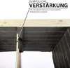 Close-up view of the top edge of a raised garden bed, showing structural reinforcement. Produktbild-Vorschau