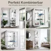 K-Möbel Glasvitrine stehend in Weiss (176x37x33 cm) mit 4 Produktbild-Vorschau 6