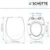 SCHÜTTE ovaal toiletbril met automatische zachte sluiting. Productafbeelding-voorbeeld 1