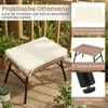 COSTWAY Fotel koszowy z polyratanu, sofa ogrodowa Fotel Podgląd zdjęcia produktu 7