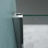 Close-up of a shower enclosure's corner fitting, showing its attachment to a wall and a glass panel. Produktbild-Vorschau