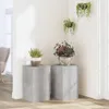 vidaXL Pflanzenständer 2 Stk. Betongrau 30x30x50 cm Produktbild-Vorschau 2
