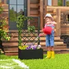COSTWAY Blumenkasten, Hochbeet mit Rankgitter, Spalier aus Produktbild-Vorschau 2